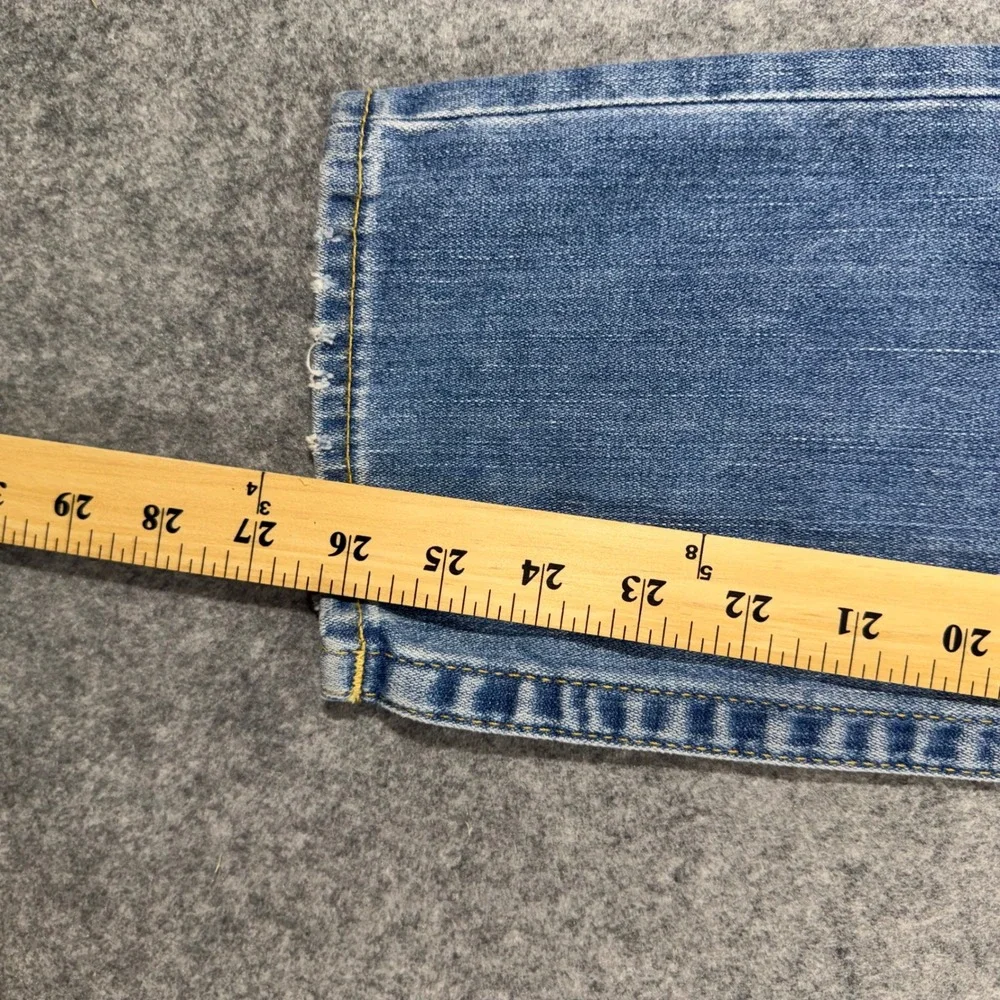 True Religion Boyfriend Distressed Ripped Jeans Light Wash Women 27